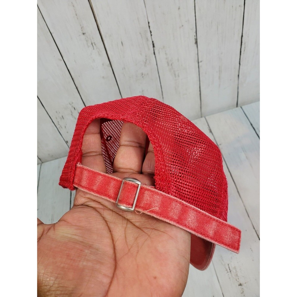Coca-Cola Slideback Mesh Back Red Hat Drink Coke Tokyo Japan Red Adjustable Nice - Picture 4 of 11